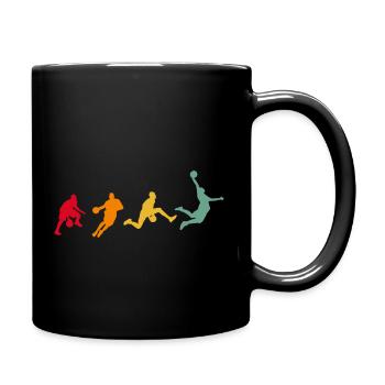 Basketball Basketball Player Evolution - Full Colour Mug - black - Right