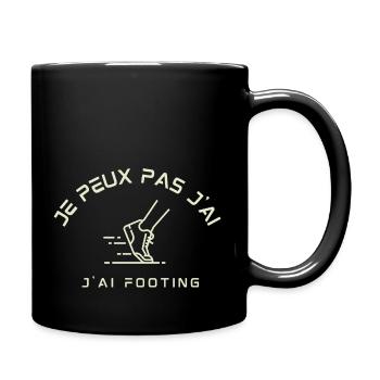 Je peux pas j'ai footing - Mug uni - noir - Droite