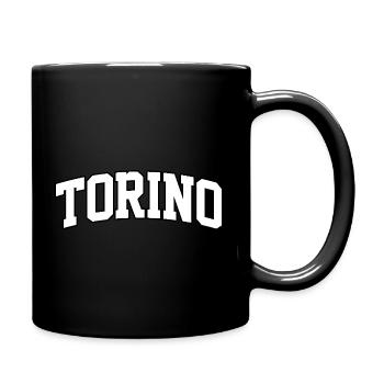 Torino logo: Collegiate design with a modern style - Full Colour Mug - black - Right