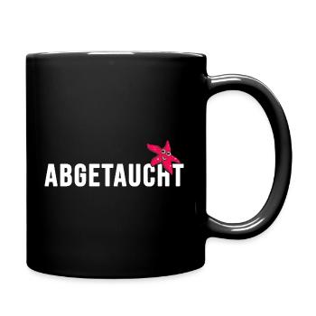 tauchen Taucher abgetaucht apnoe Tauchschule - Tasse einfarbig - Schwarz - Rechts