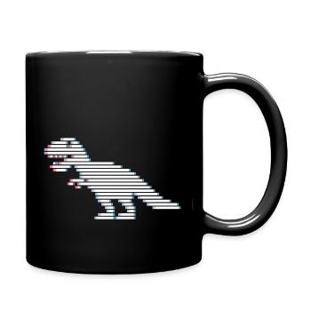 Dinosaurier Dinosaurier Dinosaurier T-Rex - Tasse einfarbig - Schwarz - Rechts