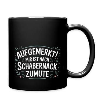 Funny pranks saying design – watch out! - Full Colour Mug - black - Right