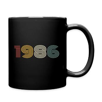 1986 Retro Style 1986 Birthday 1986 Vintage - Full Colour Mug - black - Right
