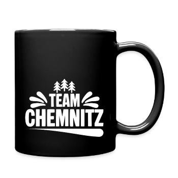 Team Chemnitz - Tasse einfarbig - Schwarz - Rechts