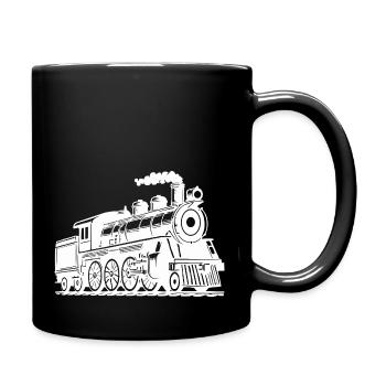 Locomotive Silhouette Locomotive à vapeur - Mug uni - noir - Droite