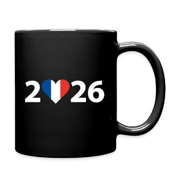 I love France 2026, holidays in France 2026 - Full Colour Mug - black - Right