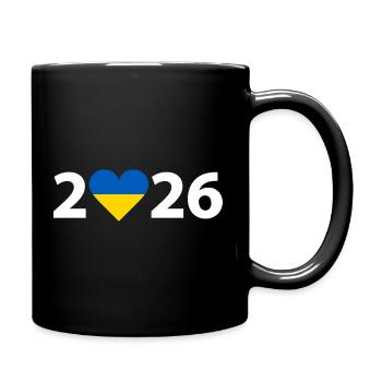 I love Ukraine 2026, Ukraine 2026 - Full Colour Mug - black - Right