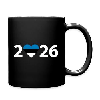 J’aime l’Estonie 2026, vacances en Estonie 2026 - Mug uni - noir - Droite