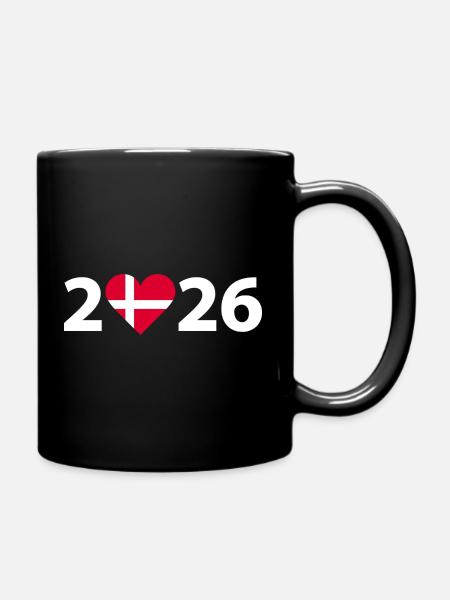 I love Dänemark 2026, Urlaub in Dänemark 2026 - Tasse einfarbig - Schwarz