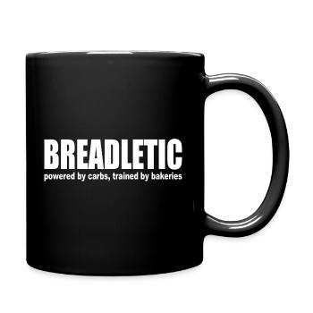 Breadletic: Bakery Fitness Fusion Carbs Running - Full Colour Mug - black - Right