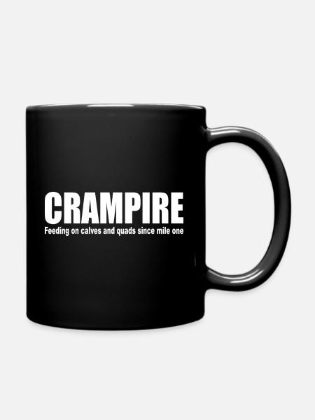 CRAMPIRE Calves Quads Marathon Running Vampire - Full Colour Mug - black