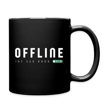 Offline is the new bio - Full Colour Mug - black - Right