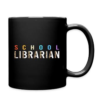 Leseratte Bibliothek Lesen - Tasse einfarbig - Schwarz - Rechts