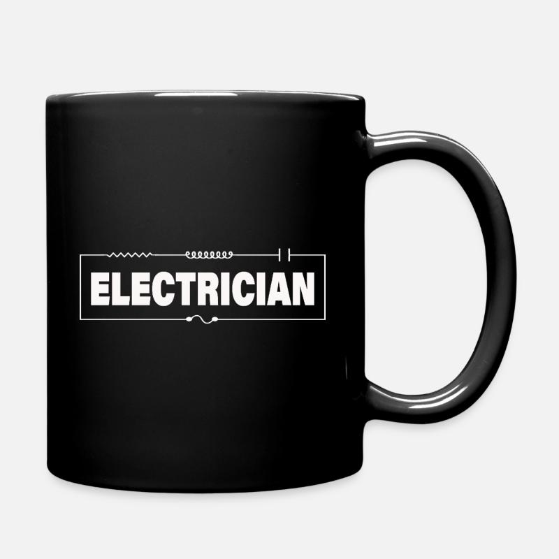 Électricien - Mug uni - noir