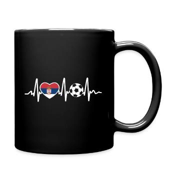 Serbia Football - Full Colour Mug - black - Right