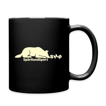 SHS Logo lemon - Tasse einfarbig - Schwarz - Rechts