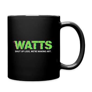 WATTS Neon Pop Art Tee - Full Colour Mug - black - Right