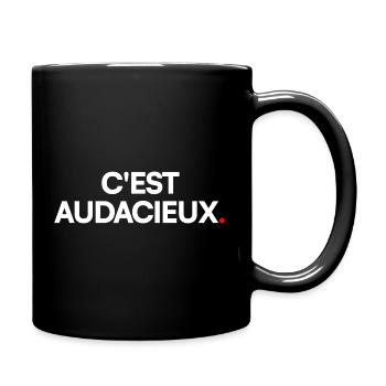 C'est audacieux - Mug uni - noir - Droite