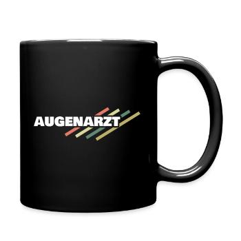 Augenarzt - Tasse einfarbig - Schwarz - Rechts