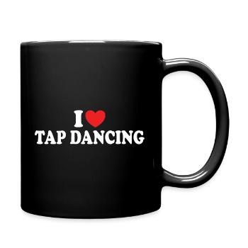 J’adore les claquettes, les claquettes, les danseurs de claquettes - Mug uni - noir - Droite