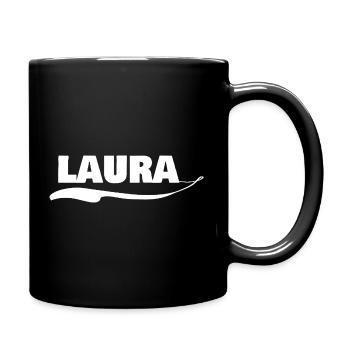 Laura en cadeau - Mug uni - noir - Droite