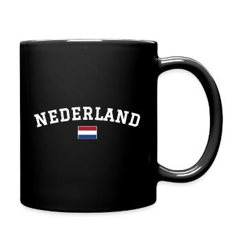 Drapeau des Pays-Bas Blanc - Mug uni - noir - Droite