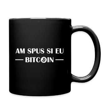 Bitcoin and hodler - Tasse einfarbig - Schwarz - Rechts