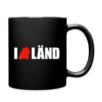 I Love Länd Baden-Württemberg - Full Colour Mug - black - Right