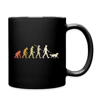 Golden Retriever Evolution Funny Dog Owner Gift - Full Colour Mug - black - Right