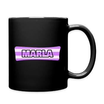 Marla as a wedding - Full Colour Mug - black - Right