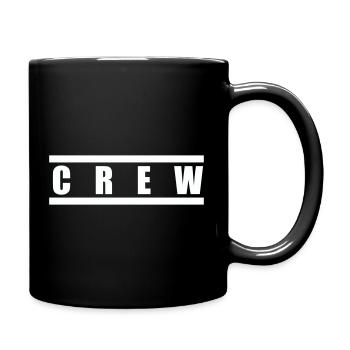 Crew Lettering Black White - Full Colour Mug - black - Right