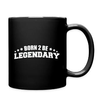 Né 2 être légendaire - Mug uni - noir - Droite