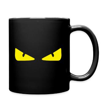 Monster eyes Halloween - Full Colour Mug - black - Right