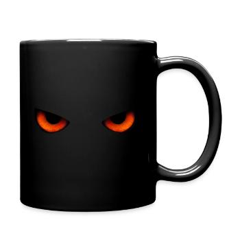Augen - Tasse einfarbig - Schwarz - Rechts