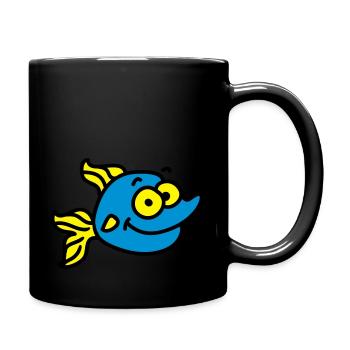 funny fish - Full Colour Mug - black - Right
