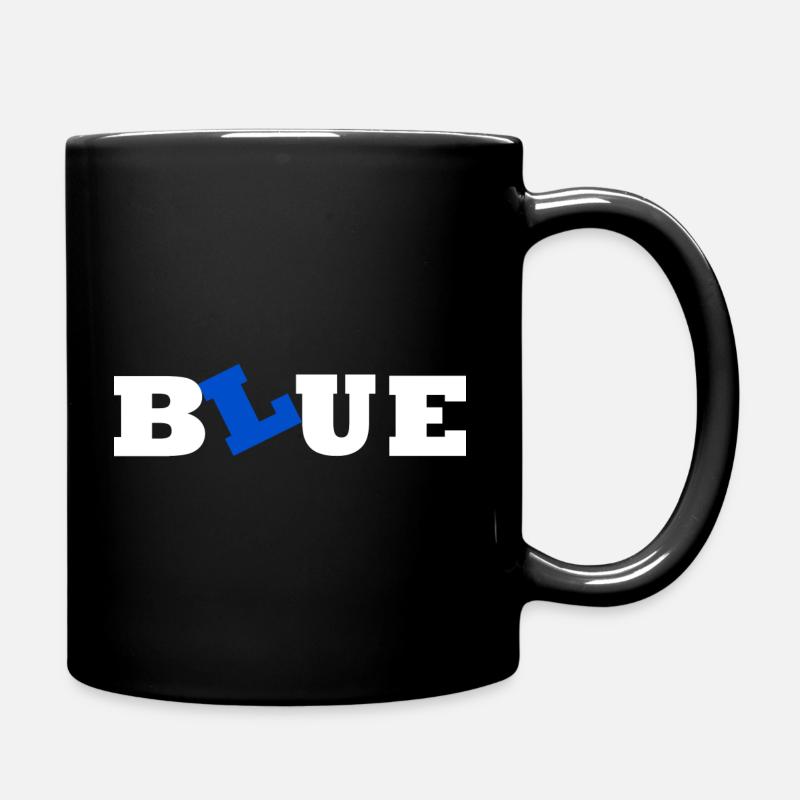 Blue blue - Full Colour Mug - black
