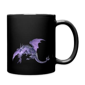 lightning dragon - Tasse einfarbig - Schwarz - Rechts