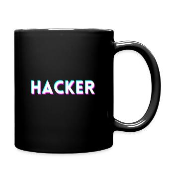hacker. gift - Full Colour Mug - black - Right