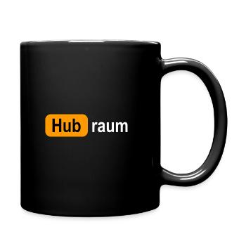 Hubraum Logo - Tasse einfarbig - Schwarz - Rechts