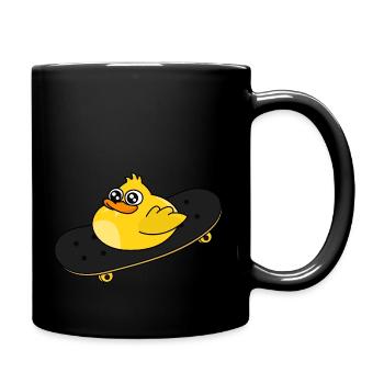 Canard de skate - Mug uni - noir - Droite