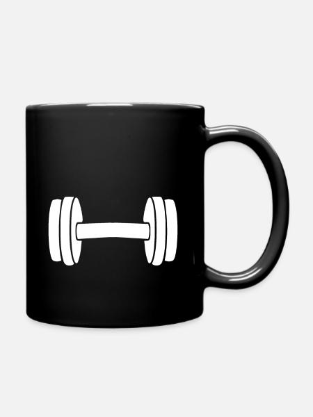 Dumbbell - Full Colour Mug - black