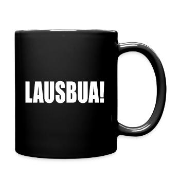 lustig lausbua - Tasse einfarbig - Schwarz - Rechts