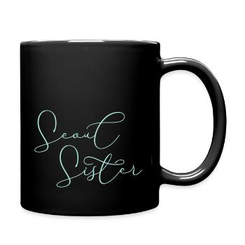 Seoul Schwester - Tasse einfarbig - Schwarz - Rechts