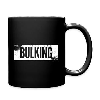 BULKING simple gym vintage Grunge white - Tasse einfarbig - Schwarz - Rechts