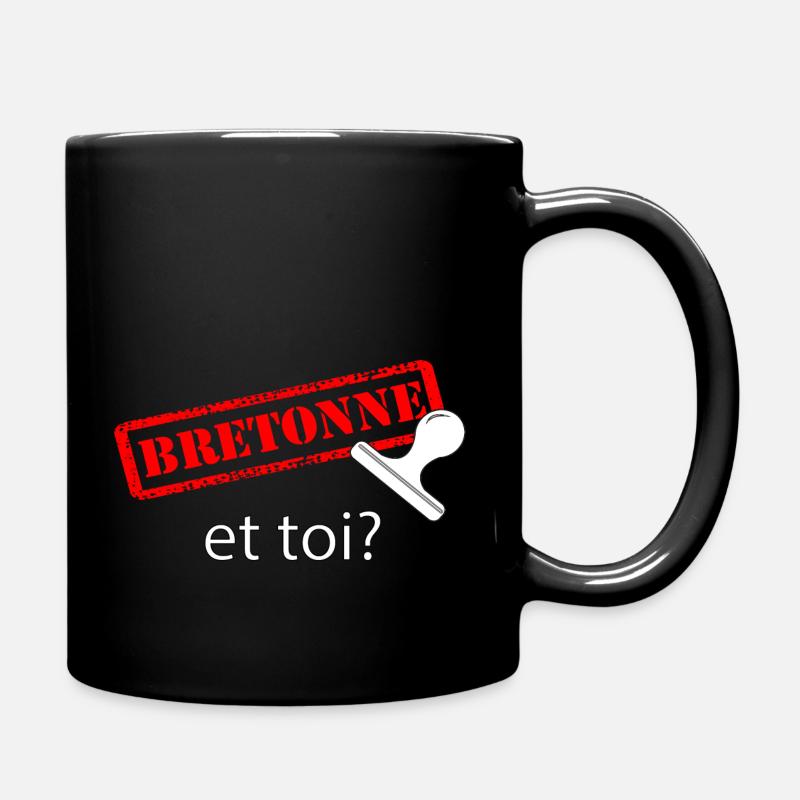 Bretagne bretonisch - Tasse einfarbig - Schwarz