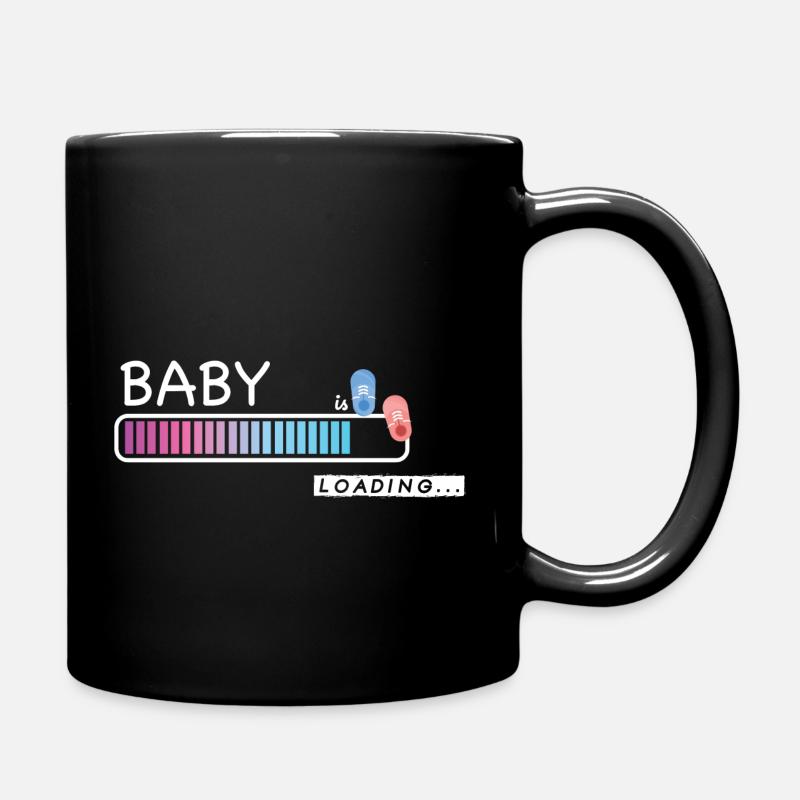 Baby is Loading - Full Colour Mug - black