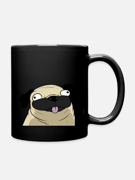 Pug - Mug uni - noir