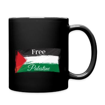 Free Palestine Palästina Frieden Freiheit - Tasse einfarbig - Schwarz - Rechts