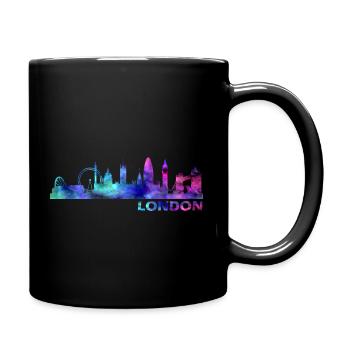 London - Tasse einfarbig - Schwarz - Rechts