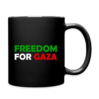 Freedom For Gaza - Palestine - Palestina Palästina - Full Colour Mug - black - Right